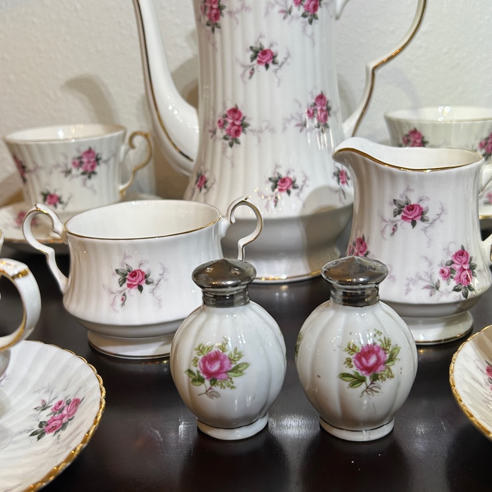 Vintage Princess House by Hammersley Windsor Rose fine bone china tea/coffee set - Picture 6 of 15